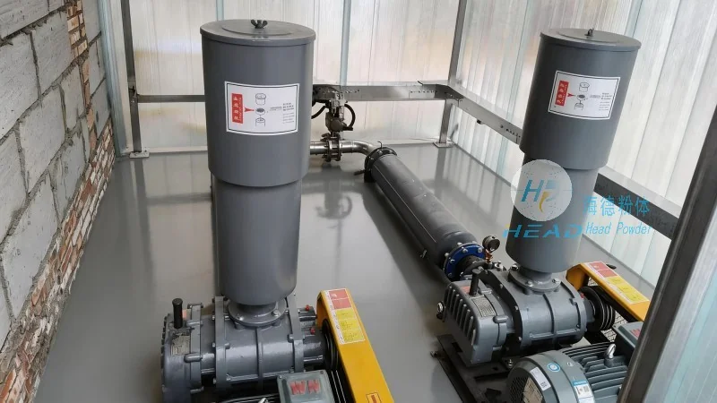 Exemplo de transporte centralizado a pressão negativa de pó de PVC em Da Nang, Vietnã