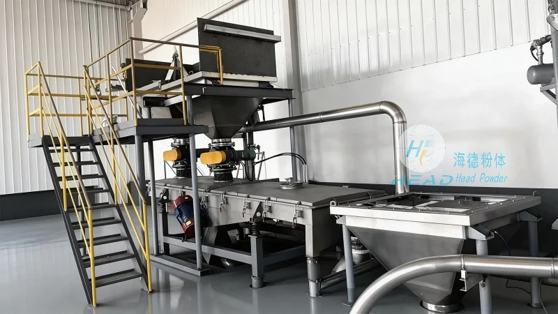Solução de Transporte Pneumático com Pó de Ácido Estearico