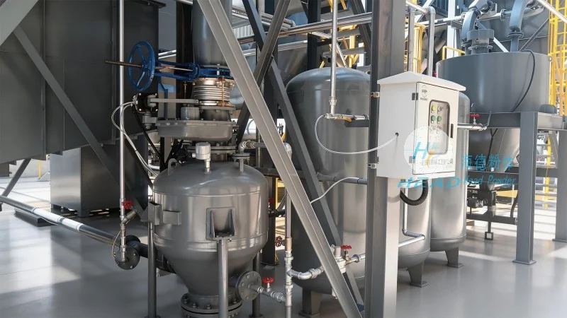 Plano de Transporte Pneumático para Micropólvora de Silicato