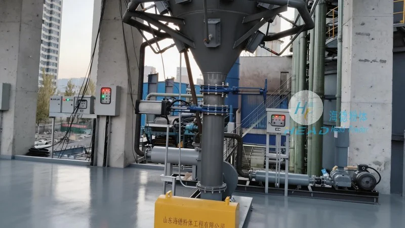 Solução de Transporte Pneumático para Pó de Resina