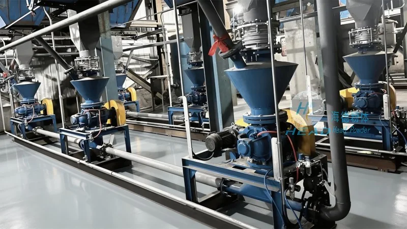 Sistema de Transporte Pneumático e Mistura Automática para Pó de Coque Petrolífero