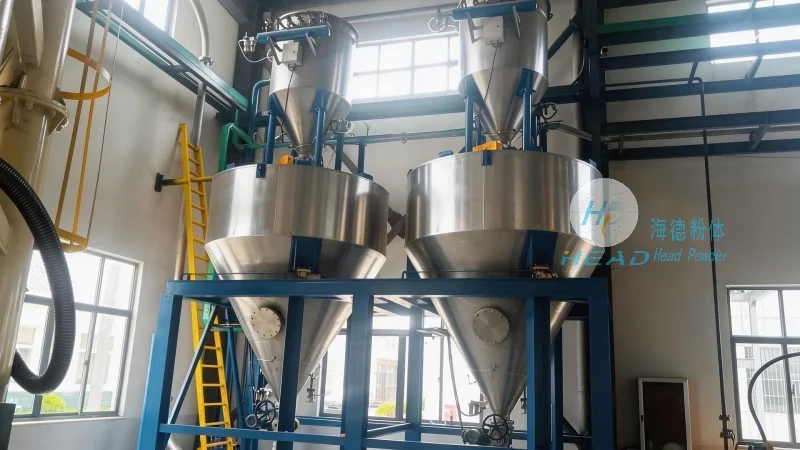 [Sistema de Transporte Pneumático e Mistura Automática para Materiais de Baterias]