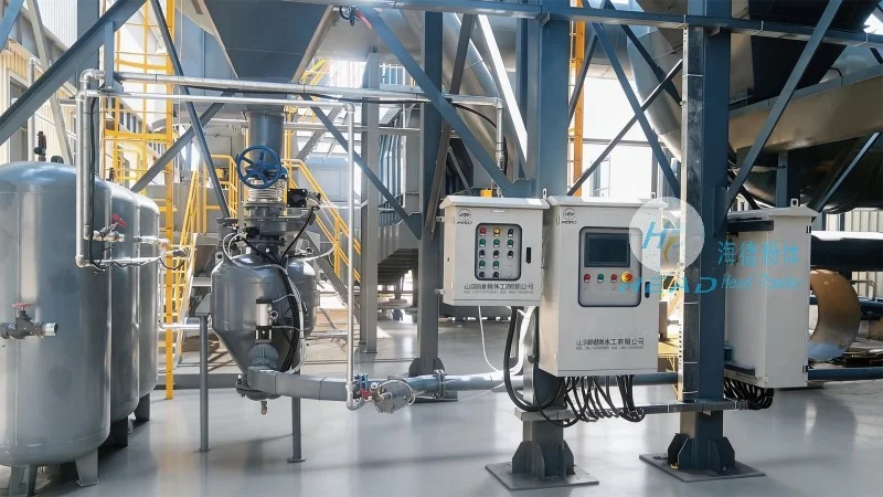 Sistema totalmente automático de alimentação e transporte de farinha em Zambales, Filipinas Sistema totalmente automático de alimentação e transporte de farinha em Zambales, Filipinas