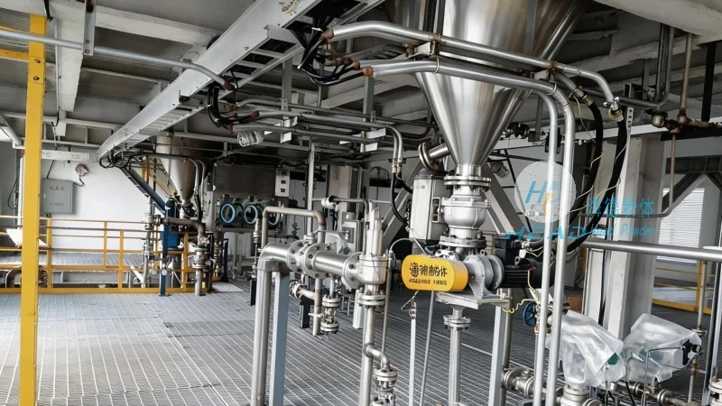 Solução de Transporte Pneumático para Grânulos de Açúcar Branco