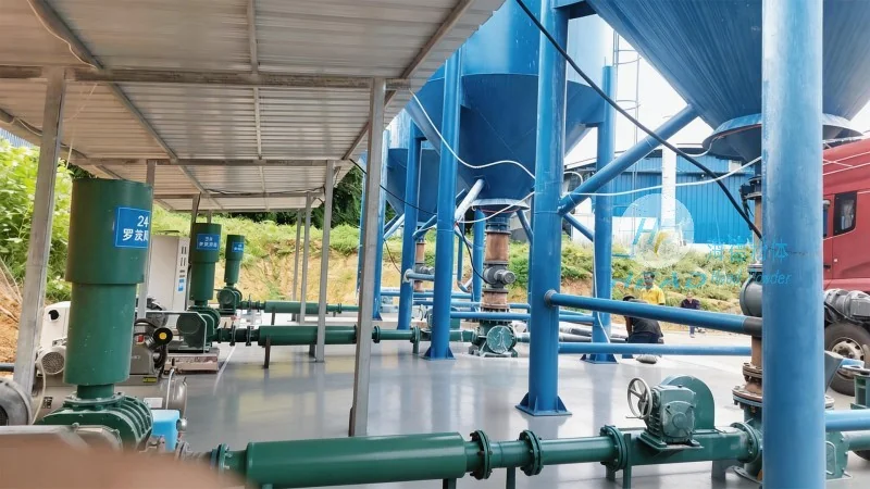 Solução de Transporte Pneumático para Pó de Hidróxido de Alumínio